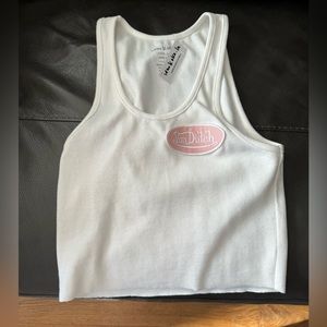 BNWT iamkoko.la Von Dutch Crop Tank Top and Beanie